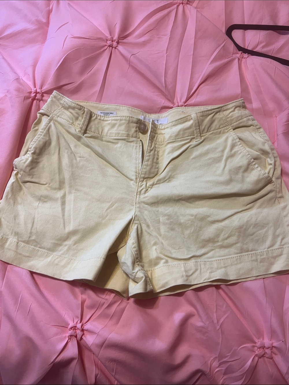 LOFT pale yellow Casual Bermuda Shorts